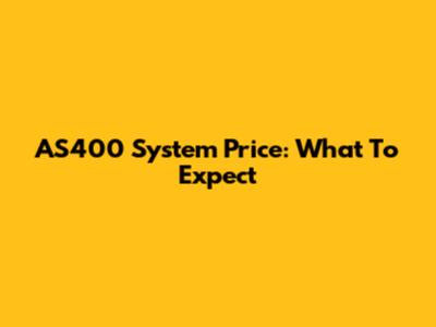 AS400 System Price: What To Expect