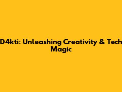 D4kti: Unleashing Creativity & Tech Magic