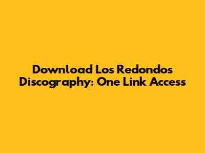 Download Los Redondos Discography: One Link Access