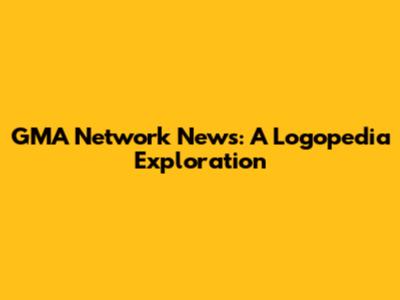 GMA Network News: A Logopedia Exploration