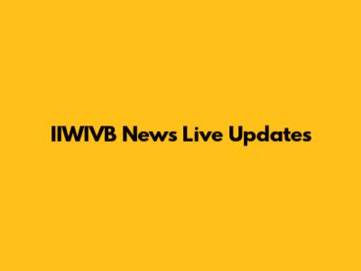 IIWIVB News Live Updates