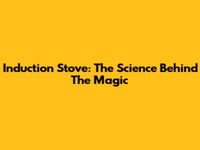 Induction Stove: The Science Behind The Magic