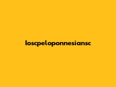 Ioscpeloponnesiansc