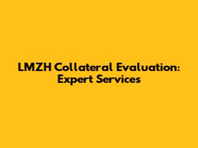 LMZH Collateral Evaluation: Expert Services