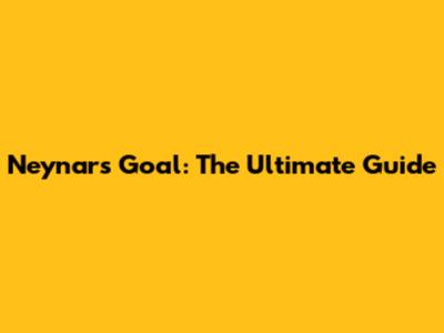 Neynar's Goal: The Ultimate Guide