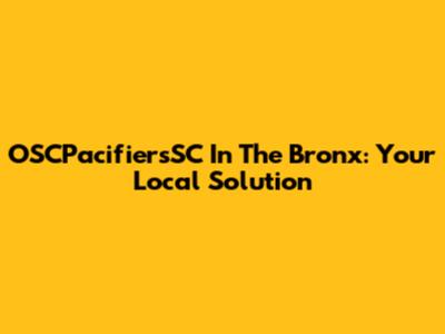 OSCPacifiersSC In The Bronx: Your Local Solution