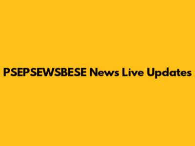 PSEPSEWSBESE News Live Updates