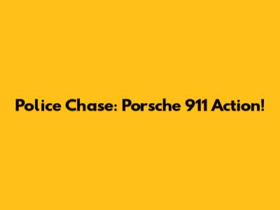 Police Chase: Porsche 911 Action!