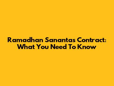 Ramadhan Sananta's Contract: What You Need To Know