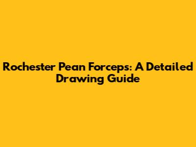 Rochester Pean Forceps: A Detailed Drawing Guide