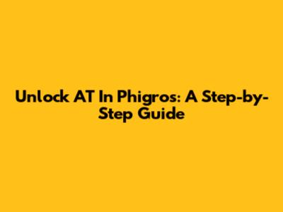 Unlock AT In Phigros: A Step-by-Step Guide