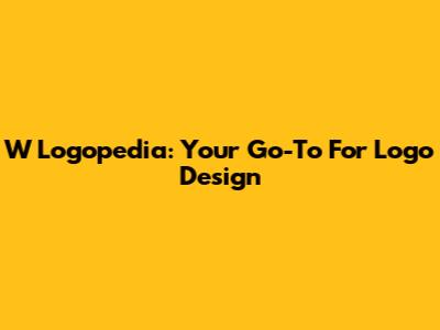 W Logopedia: Your Go-To For Logo Design