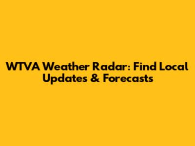 WTVA Weather Radar: Find Local Updates & Forecasts