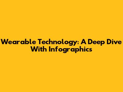 Wearable Technology: A Deep Dive With Infographics